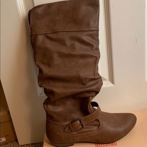 Mossimo Knee High Cognac Boots